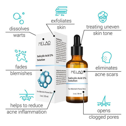 SalicylicI Acid 2% Serum Mild Peel Acne Scrs Clarifying Pores Sebum