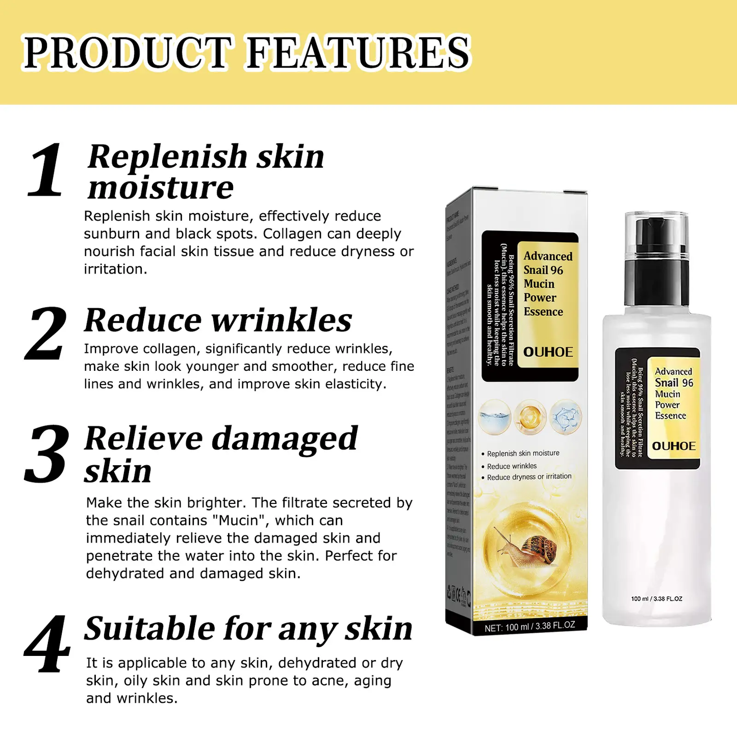Snail Serum Collagen Facial Serum Original
