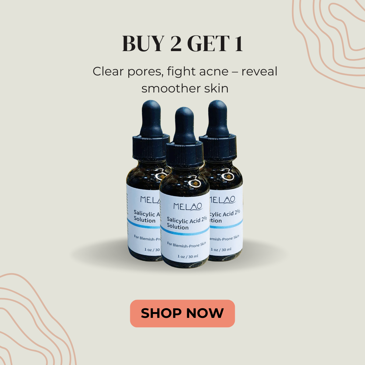 SalicylicI Acid 2% Serum Mild Peel Acne Scrs Clarifying Pores Sebum